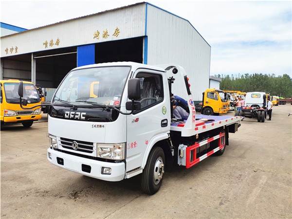 熱銷藍牌一拖二平板清障車，C證即可駕駛