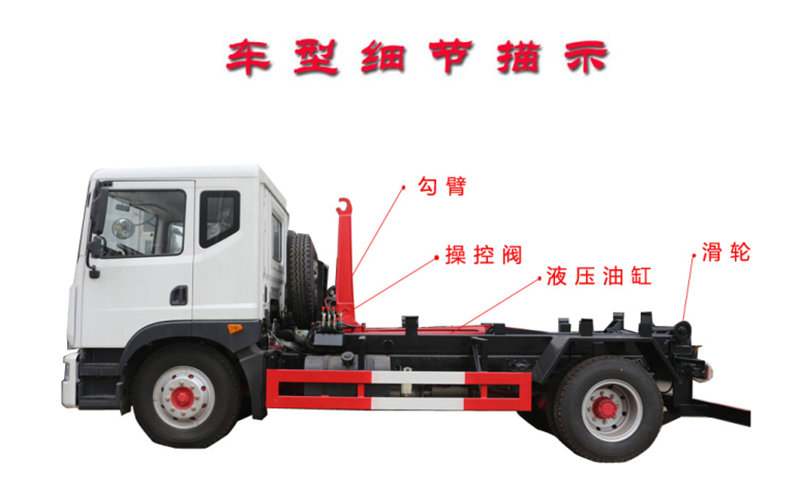 車廂可卸式垃圾車車輛細(xì)節(jié)描述